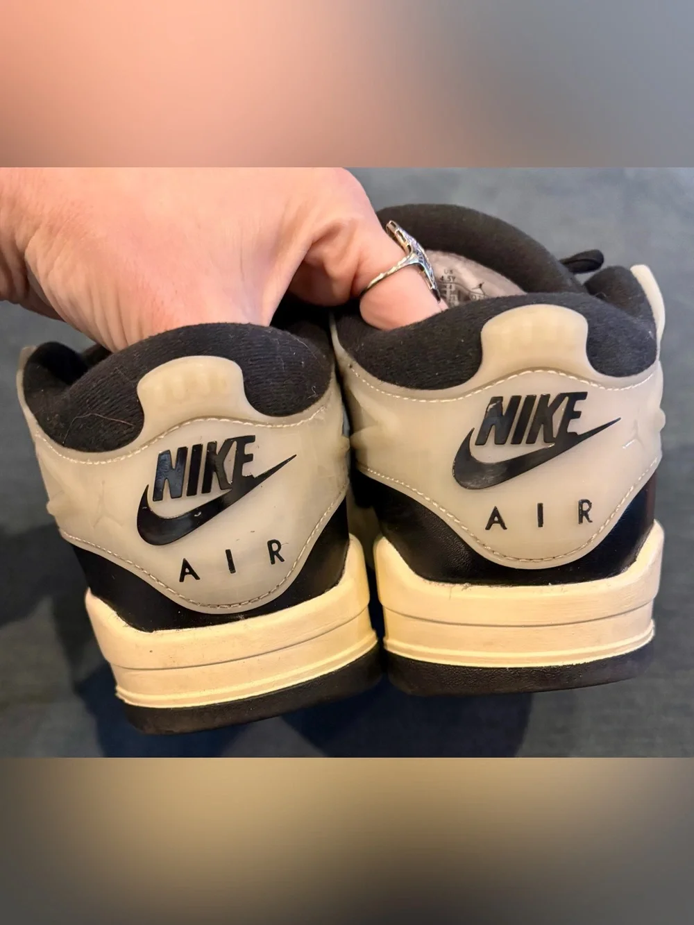 Jordan Kids Black and White Sneakers